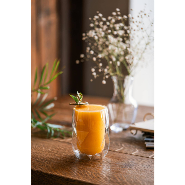 Komplet 2-szklanek z podwójną ścianką Vialli Design Geo 250 ml