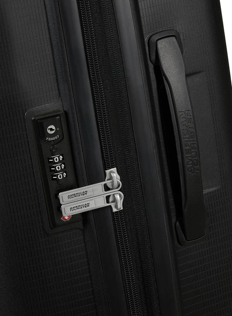 Walizka duża poszerzana American Tourister AeroStep - black