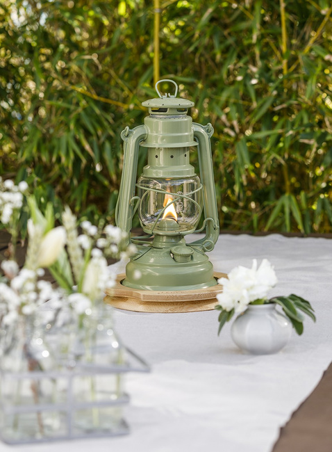 Lampa naftowa Feuerhand Hurricane Baby Special 276 - sage green