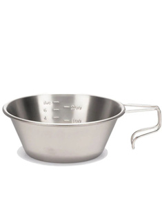 Kubek tytanowy z miarką Snow Peak Ti-Backpackers Cup - silver