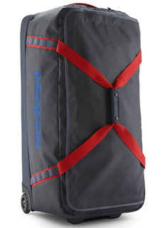 Torba podróżna na kółkach Patagonia Black Hole Matte Wheeled Duffel 100 l - smolder blue / amanita red