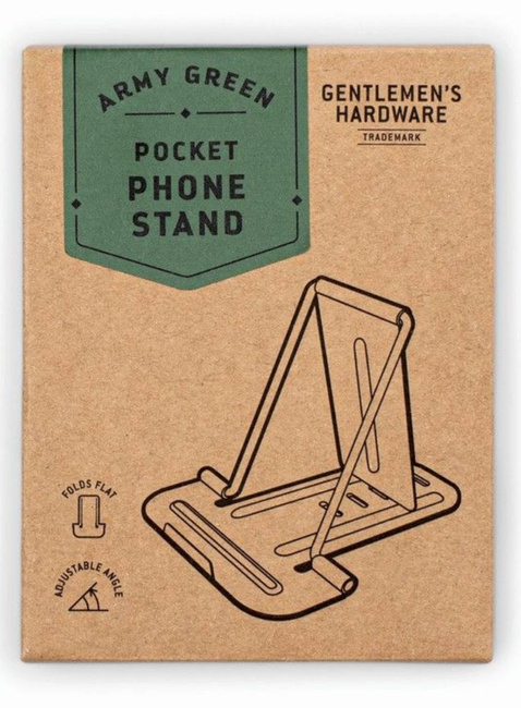 Składana podstawka do telefonu Gentlemen's Hardware Pocket Phone Stand - green