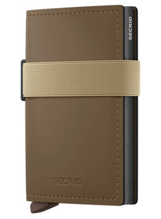 Portfel kieszonkowy RFID Secrid Bandwallet Matte - earth / beige