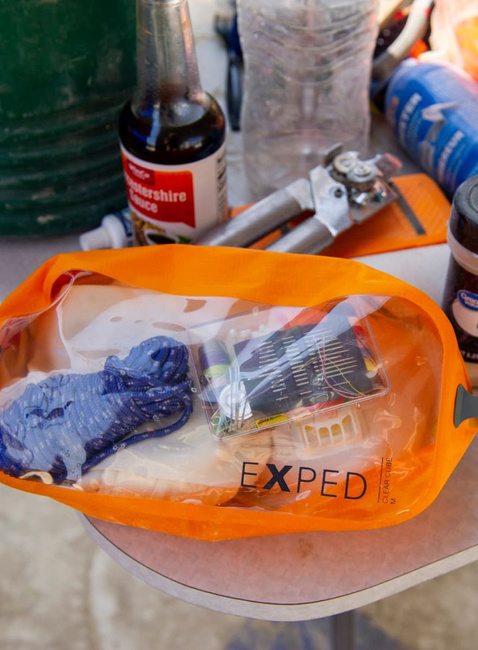 Organizer podróżny Exped Clear Cube M - orange