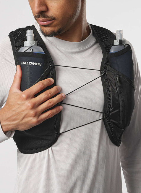 Kamizelka do biegania Salomon Active Skin 4 - black / metal