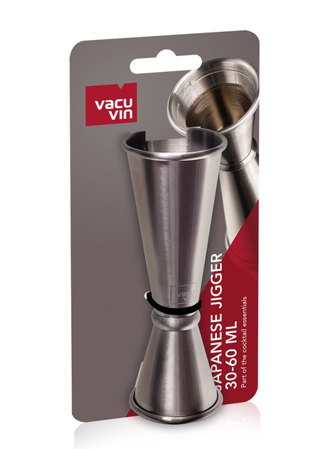 Podwójna miarka barmańska Vacu Vin Japanese Jigger 30-60 ml - stainless steel