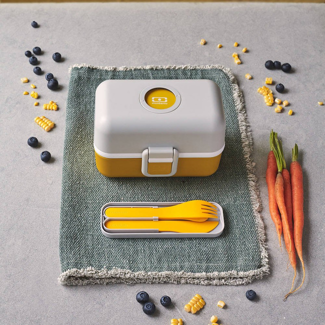 Lunch box na żywność dla dzieci MB Tresor Monbento - moutarde