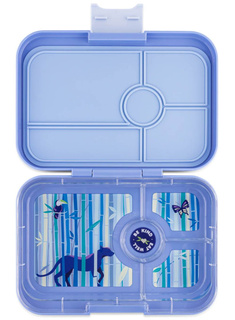 Lunchbox pojemnik na śniadanie XL Yumbox Tapas 4 - hazy blue / panther