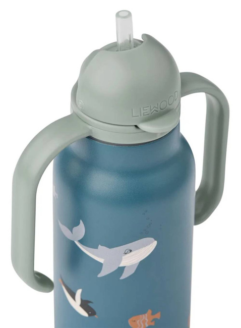Butelka termiczna Liewood Kimmie Printed Bottle 250 ml - arctic sea / ocean view