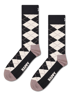 Skarpety unisex Happy Socks - classic back and white / argyle