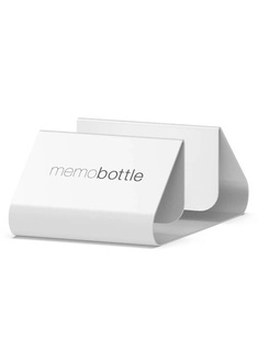 Stojak na butelkę Memobottle Desk Stand Stainless Steel - white