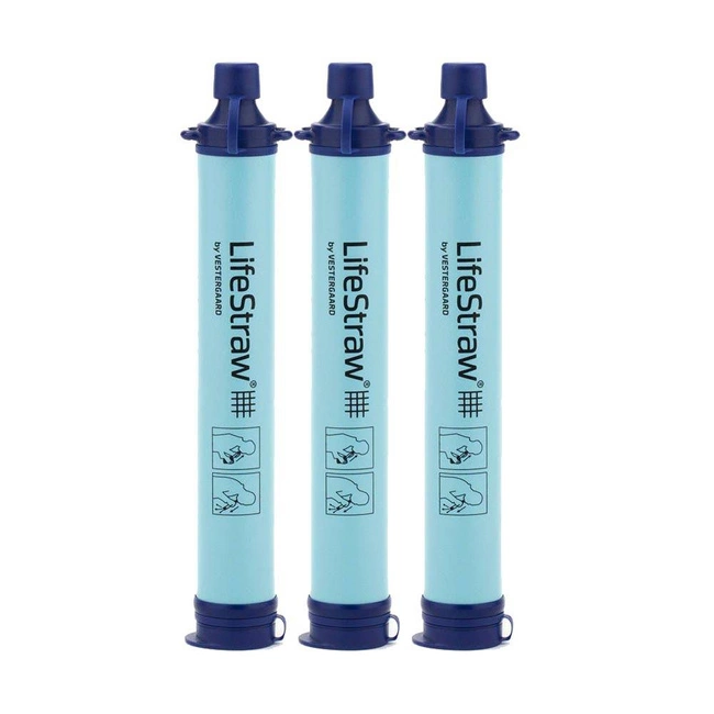 Zestaw 3 słomek filtrujących LifeStraw Personal - blue