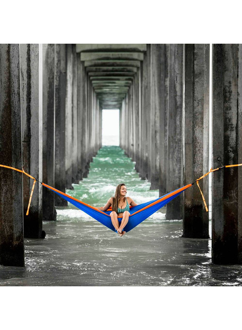 Hamak 2-osobowy Grand Trunk Double Deluxe Hammock - navy / light blue
