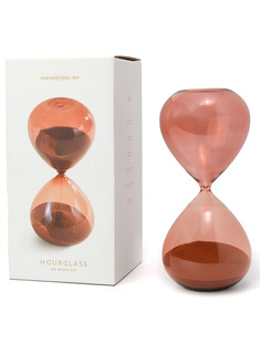Klepsydra biurkowa Designworks Ink Hourglass 60 minut -  terracotta ombre