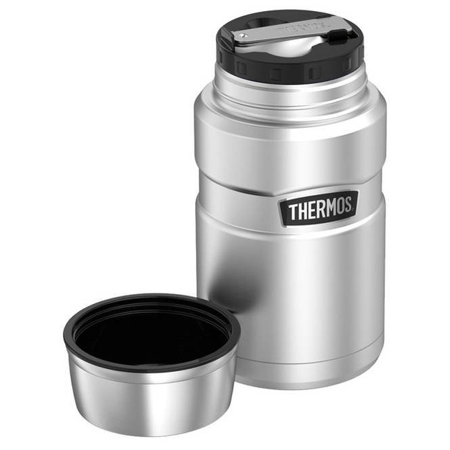 Termos na jedzenie z łyżką Thermos Stainless King™ 0,71 l - matte stainless steel