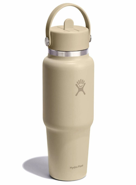 Butelka termiczna ze słomką Hydro Flask Wide Mouth Travel Bottle 946 ml - oat