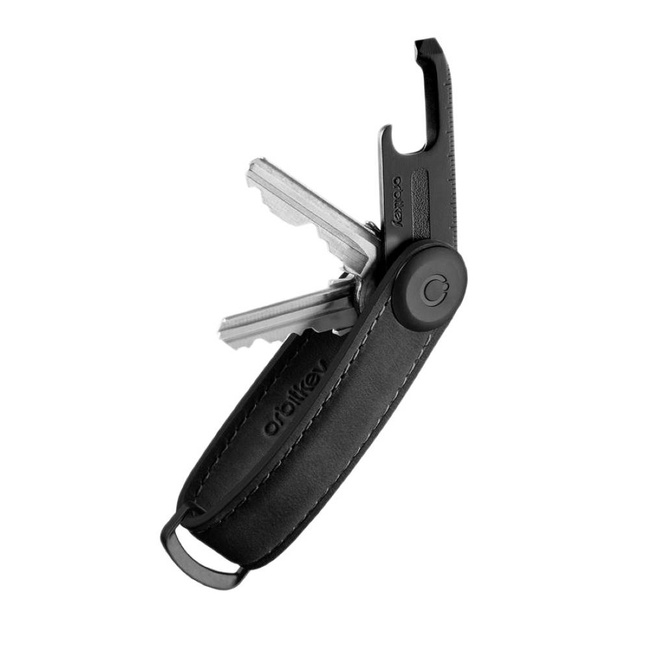 Organizer skórzane etui na klucze Crazy Horse + Multitool V2 Orbitkey - black CH
