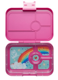 Lunchbox pojemnik na śniadanie XL Yumbox Tapas 4 - malibu purple / rainbow