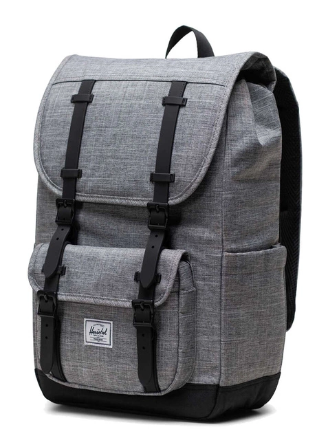 Plecak miejski Herschel Little America Mid Volume - raven crosshatch
