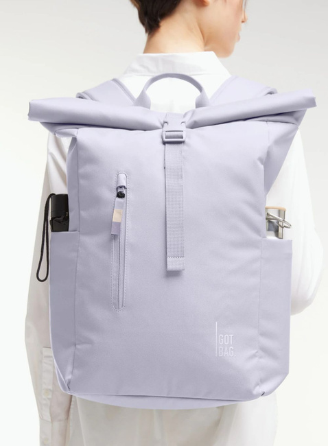 Plecak miejski GOT BAG Rolltop Easy Monochrome - purple coral