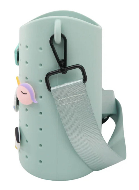 Etui na butelkę z paskiem Asobu Bestie Sling - green