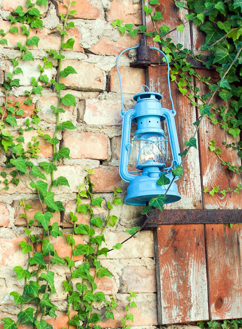 Lampa naftowa Feuerhand Hurricane Baby Special 276 - pastel blue