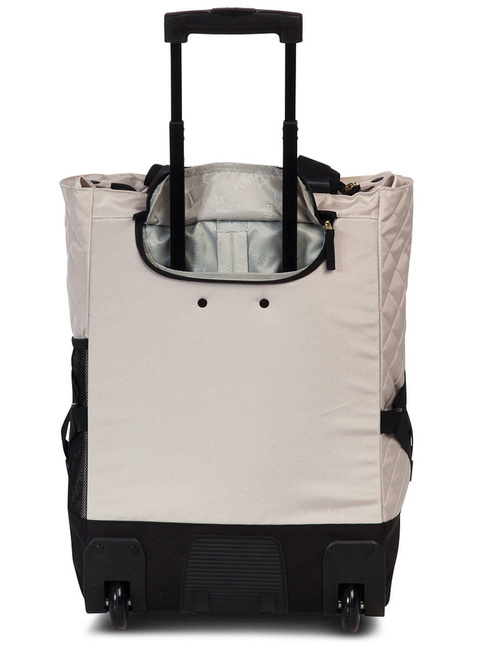 Torba na kółkach na zakupy Punta Wheel Classy - white