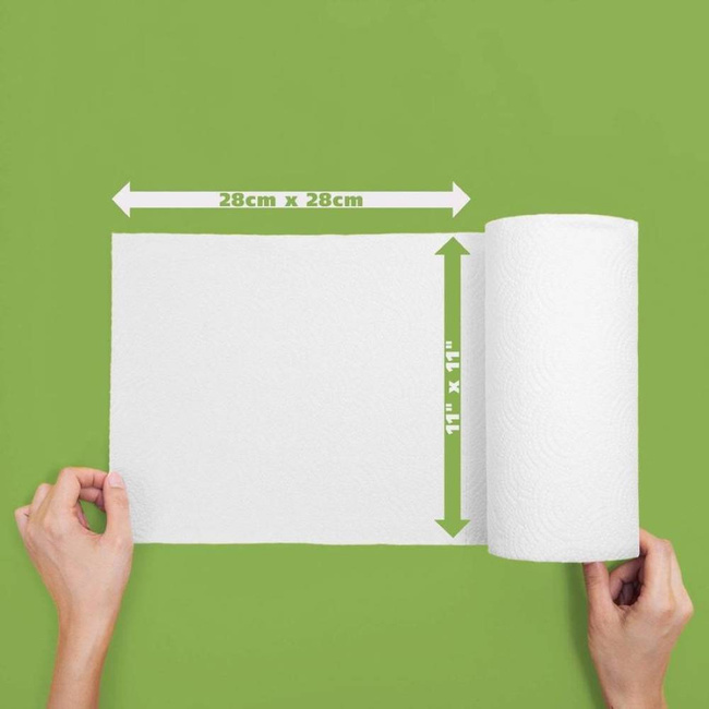 Wielorazowe papierowe ręczniki kuchenne rolka 20 listków Bambaw 