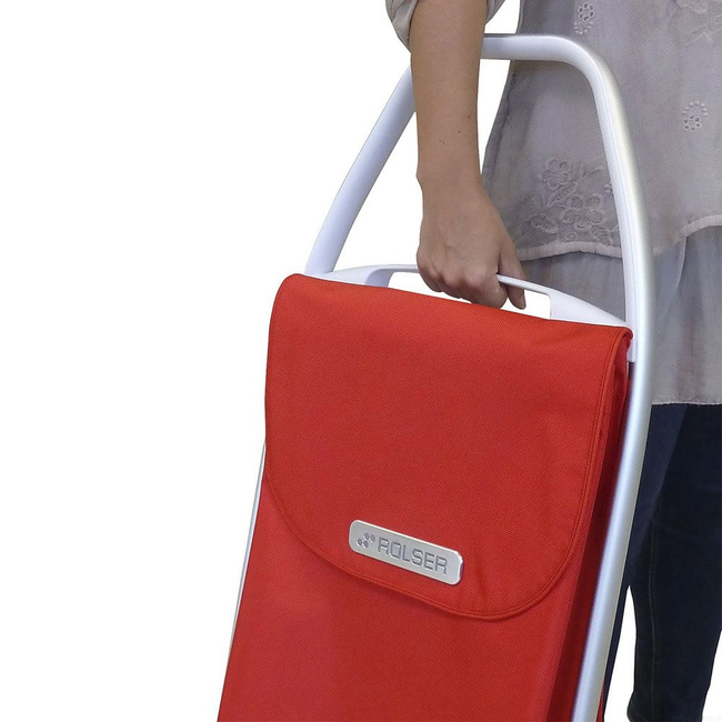 Wózek na zakupy ROLSER COM 8 Tweed Polar - malva