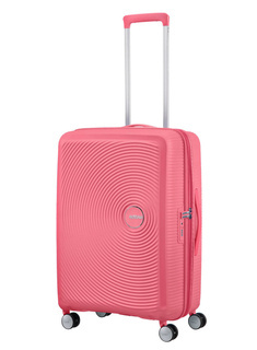 Walizka średnia American Tourister Soundbox EXP - sun kissed coral