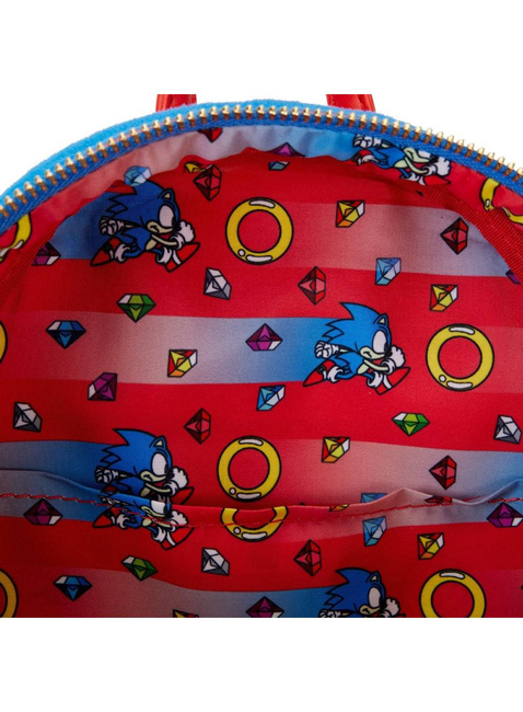 Plecak dziecięcy Loungefly x Sega Mini Plush Backpack - Sonic The Hedgehog