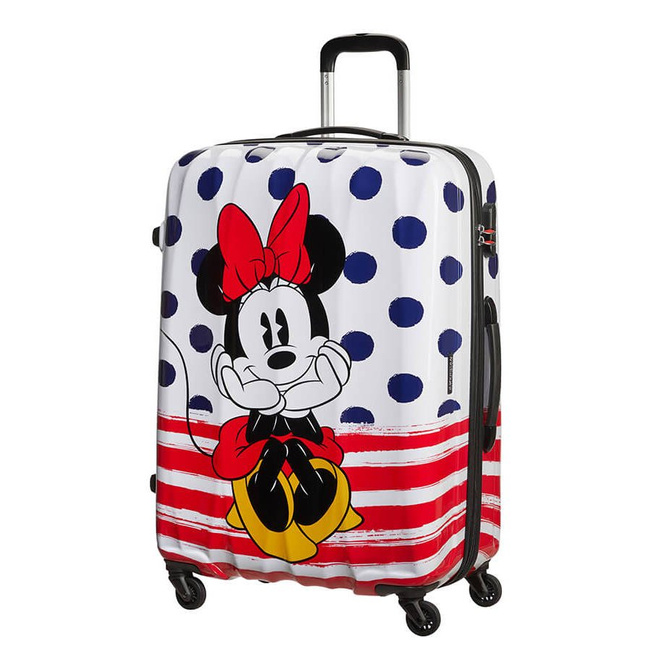 Walizka duża American Tourister Disney Legends - Minnie blue dots