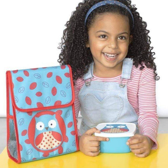 Zestaw 3 śniadaiówek Skip Hop Zoo Snack Box Set - owl