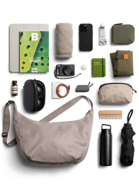 Torba na ramię Bellroy Laneway Crescent Bag 12 l - fawn