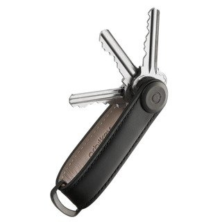 Skórzane etui organizer na klucze Orbitkey Leather - black / black
