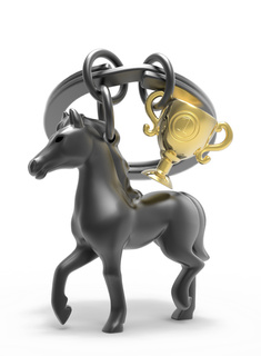 Brelok do kluczy torebki Metalmorphose koń z pucharem