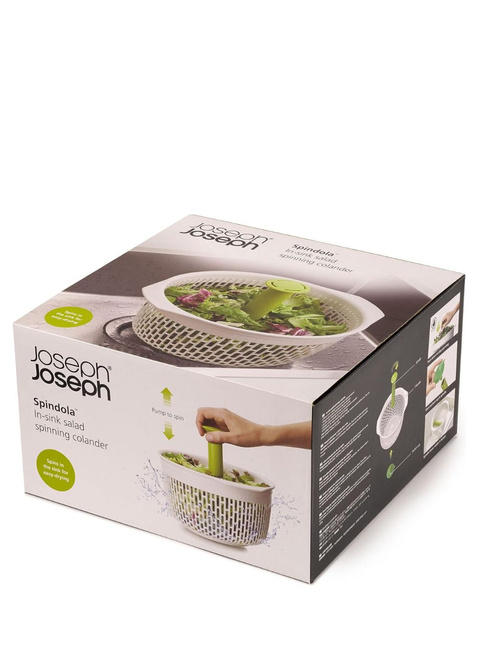 Sitko obrotowe Joseph Joseph Spindola™ In-sink Salad-spinning Colander - green