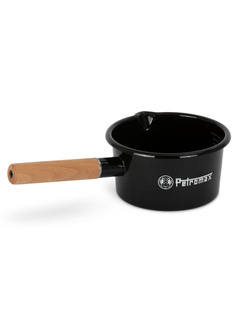 Rondelek turystyczny Petromax Enamel Saucepan 1 l - black