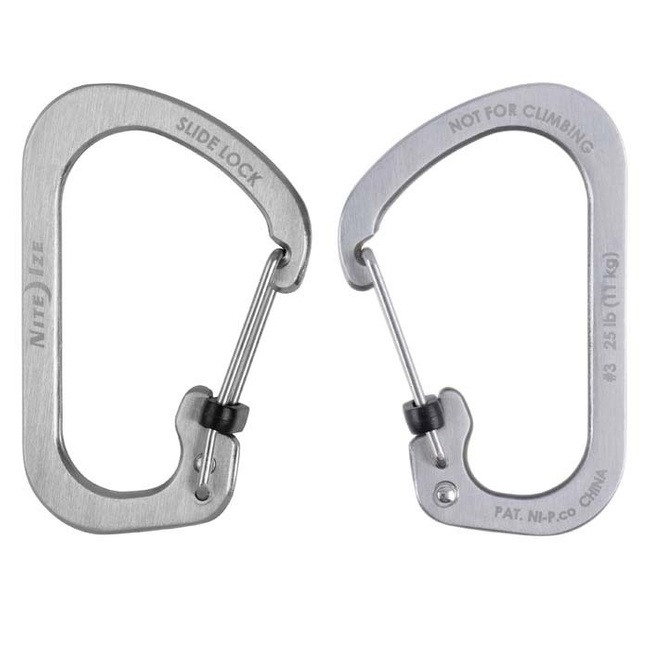 Zestaw karabinków SlideLock Carabiner Set #2, #3, #4 Nite Ize - stalowy