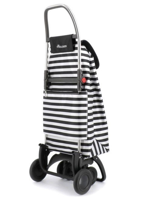 Wózek na zakupy składany Rolser I-Max 4 LT Tour Marina - white / black 