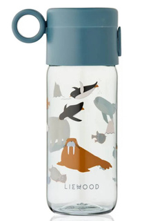Butelka dziecięca na wodę Liewood Clemence Tritan Bottle 350 ml - arctic sea / ocean view