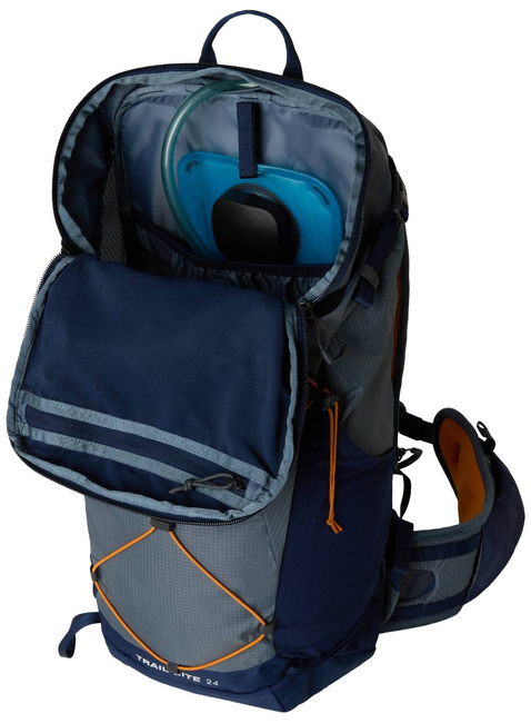 Plecak trekkingowy The North Face Trail Lite 24 - granite grey / summit navy / dust orange