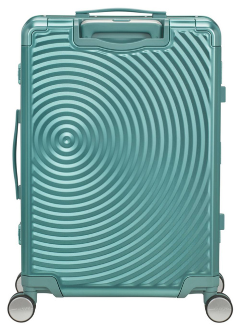 Walizka średnia American Tourister Soundbox Alu - dusty turquoise