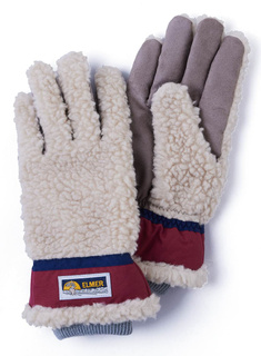 Rękawiczki zimowe Elmer Teddy Gloves - beige / wine
