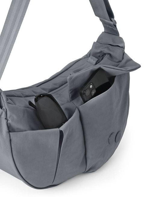 Torba na ramię Pinqponq Krumm Medium - crinkle grey