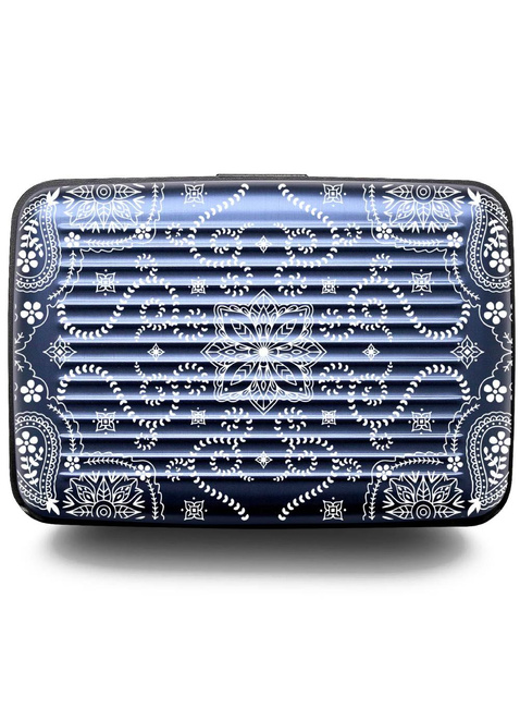 Portfel aluminiowy Ogon Design Stockholm Card Case Premium V3 - bandana blue