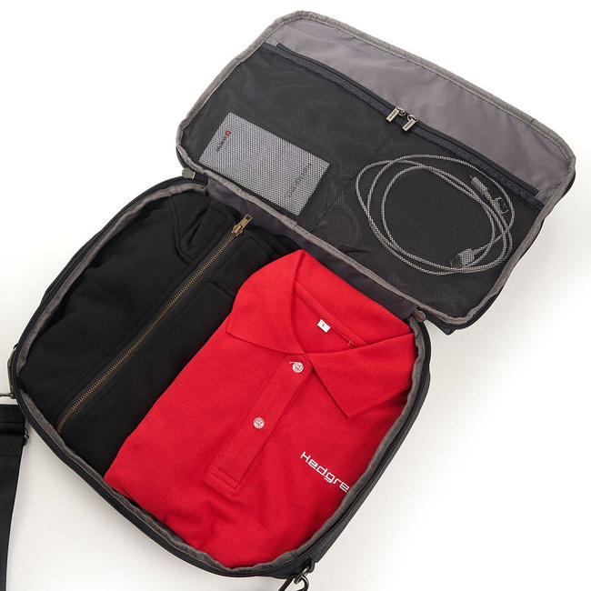 Hedgren torba plecak Focal 3 Way Briefcase Backpack 14" - dark grey