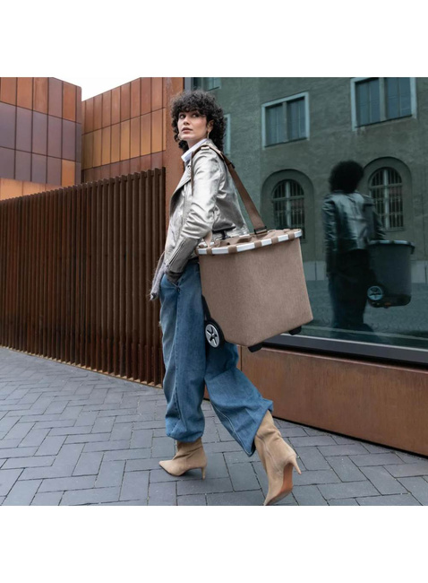 Wózek torba na zakupy Reisenthel Carrycruiser - herringbone mokka