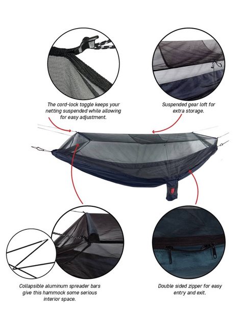 Hamak z moskitierą Grand Trunk Skeeter Beeter XT Mosquito Net Hammock - green