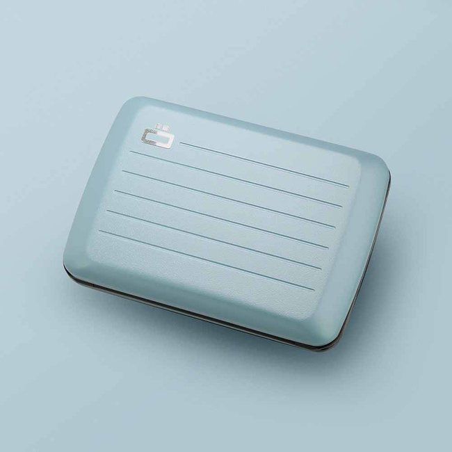 Portfel aluminiowy Ogon Design Stockholm V2 matt paint - arctic blue